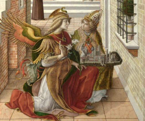 【美しすぎる聖母マリア】クリヴェッリの聖エミディウスを伴う受胎告知を読む