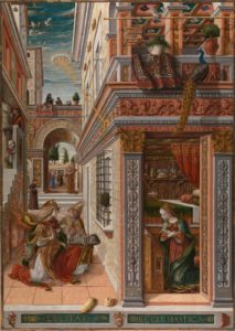 クリヴェッリの聖エミディウスを伴う受胎告知をやさしく解説 (ロンドン・ナショナルギャラリー)
