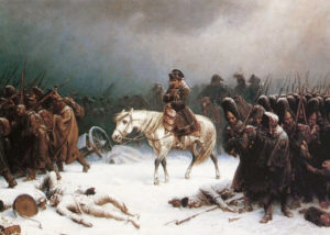 ナポレオンのロシアからの撤退、アドルフ・ノーセンによる絵画